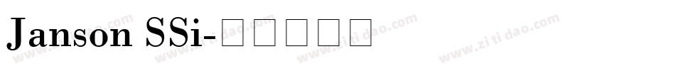 Janson SSi字体转换